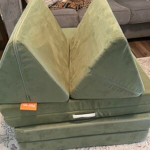 Nugget Couch cover (COVER ONLY) bamboo green